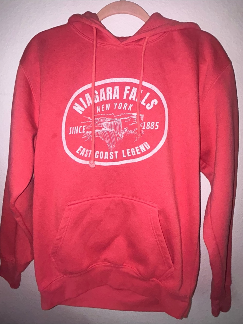 Women’s Salt Creek Niagara Falls Coral Hooded Pullover Sweatshirt